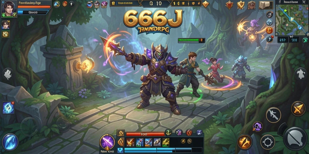 Tangkapan layar gameplay yang menampilkan pertarungan epik di <strong>666J</strong>.
