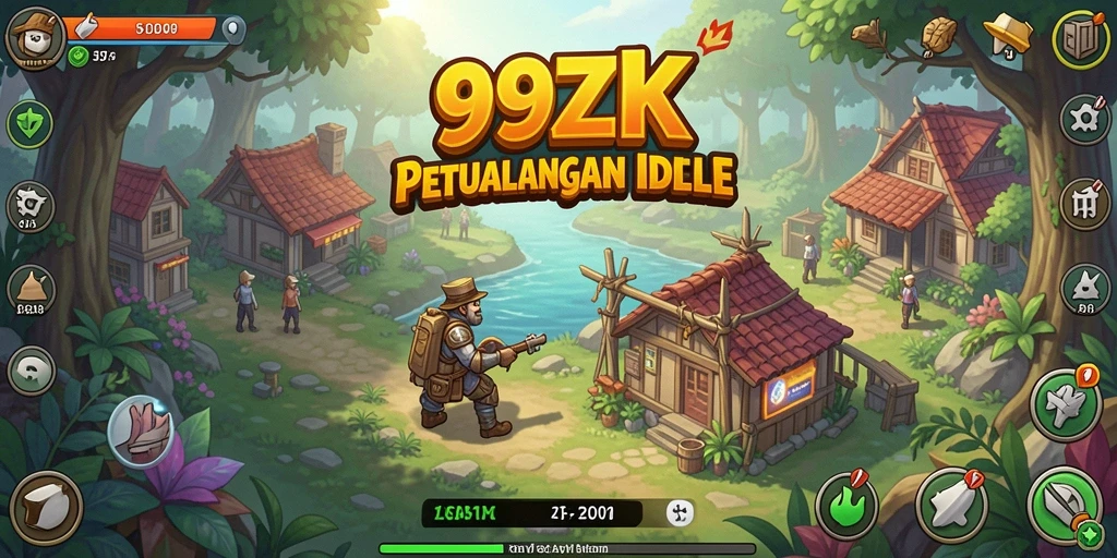Screenshot gameplay 99ZK yang menampilkan aksi Idle yang menyenangkan.