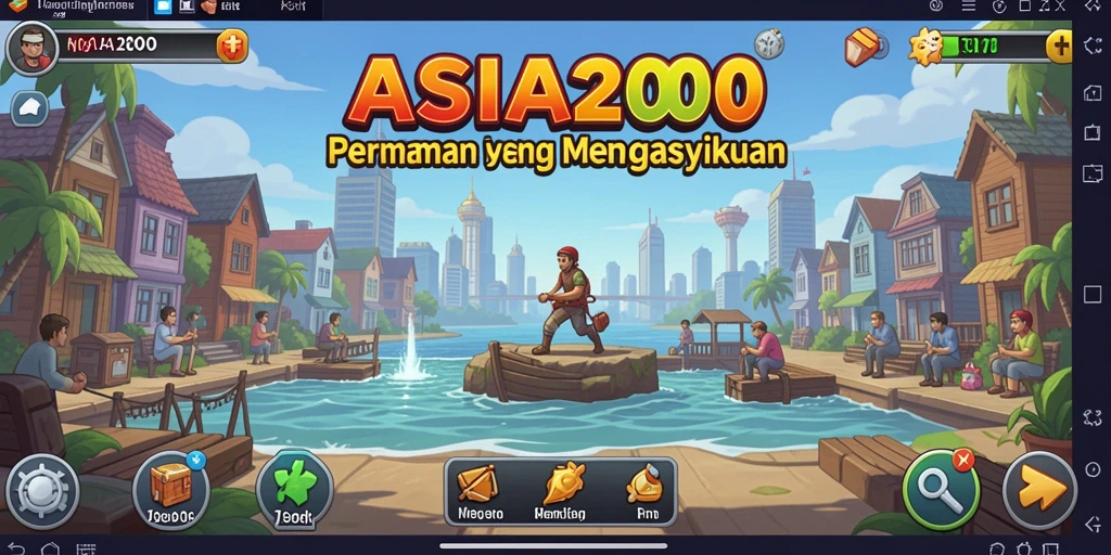 Tampilan gameplay menarik dari ASIA200 dengan elemen Idle yang menyenangkan.