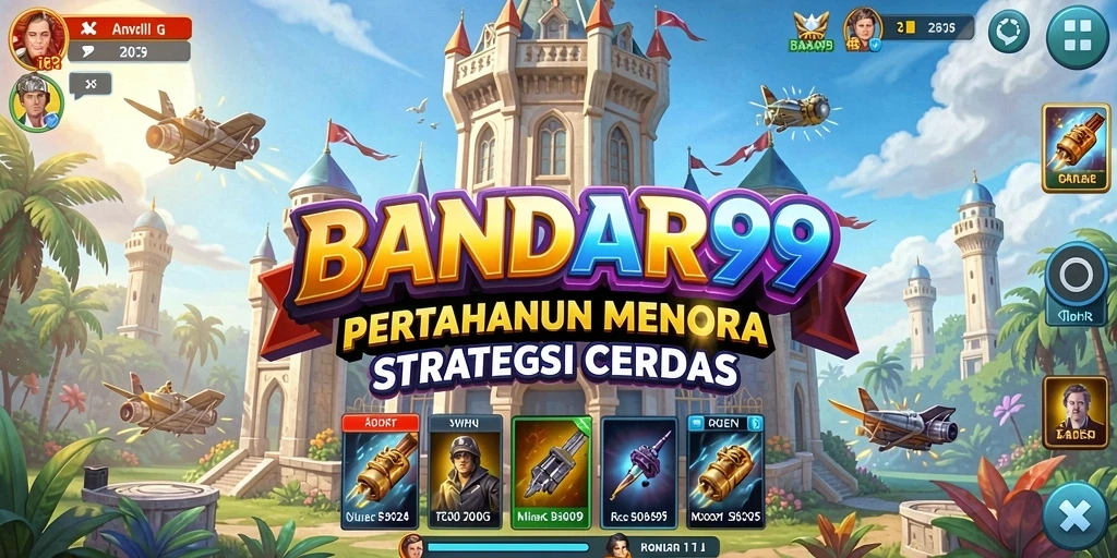 Gambar tangkapan layar dari gameplay Tower Defense yang mendebarkan.