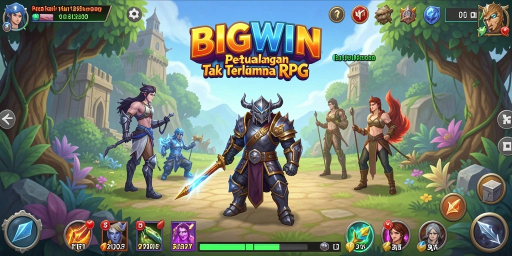 Screenshot mendalam dari gameplay RPG di BIGWIN yang menampilkan aksi mendebarkan.