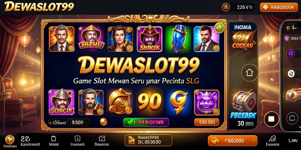 Screenshot gameplay DEWASLOT99 menampilkan grafik yang memukau dan slot beragam.