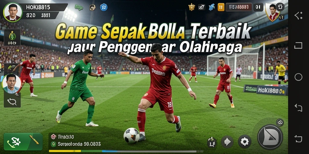 Tampilan utama HOKI8815 menampilkan pertandingan sepak bola yang mendebarkan.