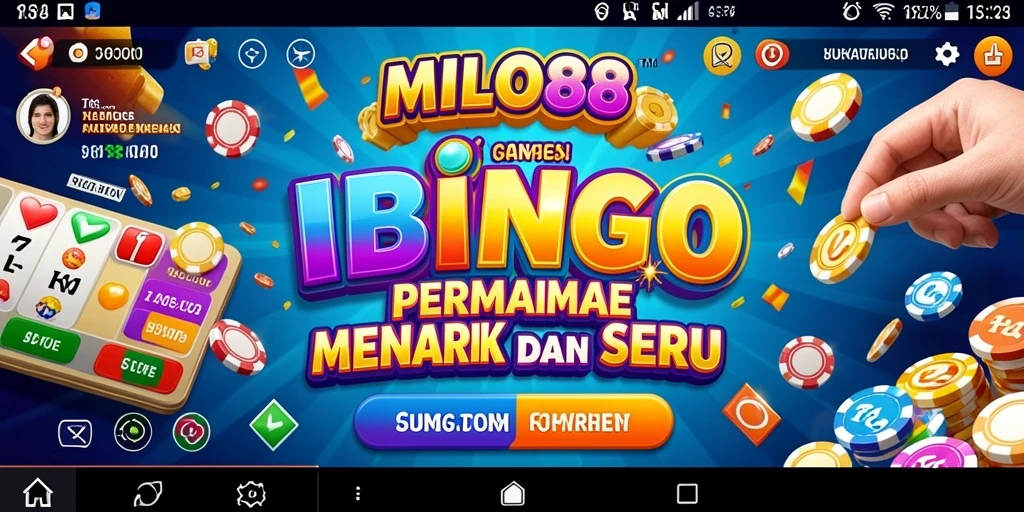 Tampilan seru dari gameplay Bingo di MILO88.