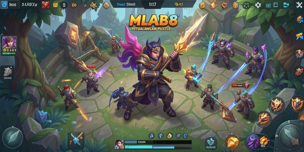 Tampilan gameplay seru dari <strong>MLBB8</strong> saat menyelesaikan teka-teki.