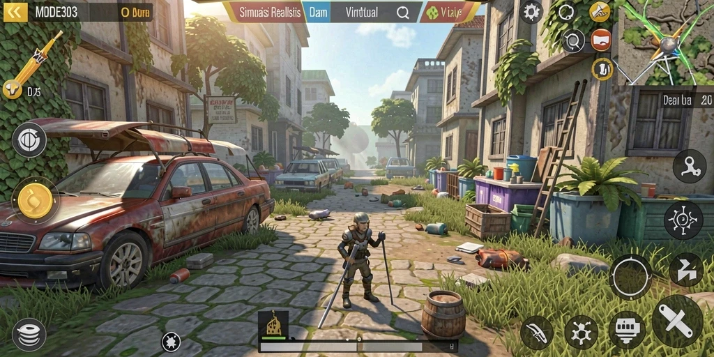 Tangkapan layar utama dari gameplay menarik di MODE303.