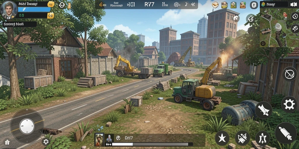 Tampilan gameplay RK77 yang menarik dan penuh strategi.