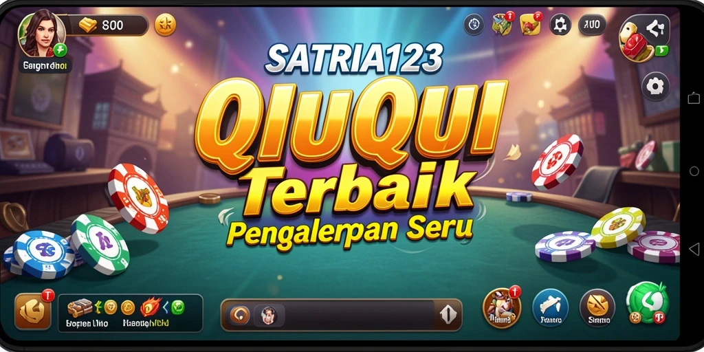 Screenshot menunjukkan gameplay seru QiuQiu di SATRIA123.
